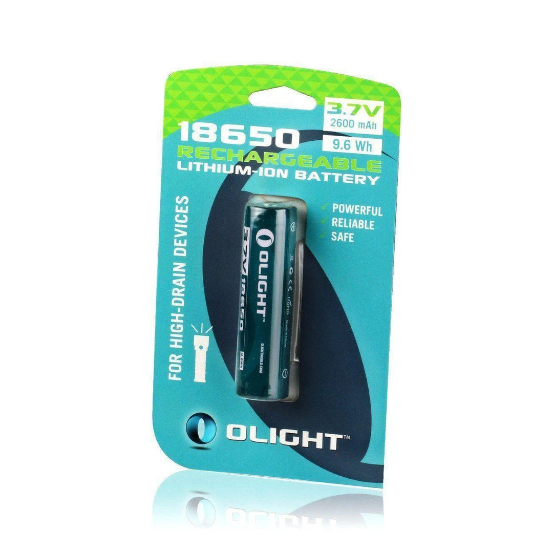 Brand new 🧨 Olight 18650 Lithium-Ion Battery 2600mAh Flashlights & Lighting 🧨 5 Olight 18650 Lithium-Ion Battery 2600mAh Flashlights & Lighting