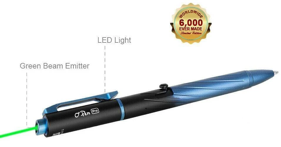 Top 10 π₯ Flashlights & Lighting Olight O'PEN Pro Deep Sea Blue Pen W/ LED Light & Green Laser (Lim Ed) 𧨠11 Flashlights & Lighting Olight O'PEN Pro Deep Sea Blue Pen W/ LED Light & Green Laser (Lim Ed)