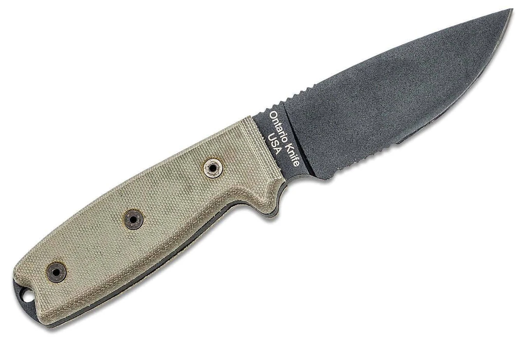 Budget ❤️ Ontario RAT-3 Survival Knife 3.75" Plain Blade, Micarta - 8665 Ontario Knives 🤩 4 Ontario RAT-3 Survival Knife 3.75" Plain Blade, Micarta - 8665 Ontario Knives