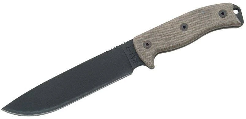 New 🧨 Ontario Knives Ontario RAT-7 Survival Knife 7" Plain Blade, Micarta Handles, Nylon Sheath - 8668 ❤️ 3 Ontario Knives Ontario RAT-7 Survival Knife 7" Plain Blade, Micarta Handles, Nylon Sheath - 8668