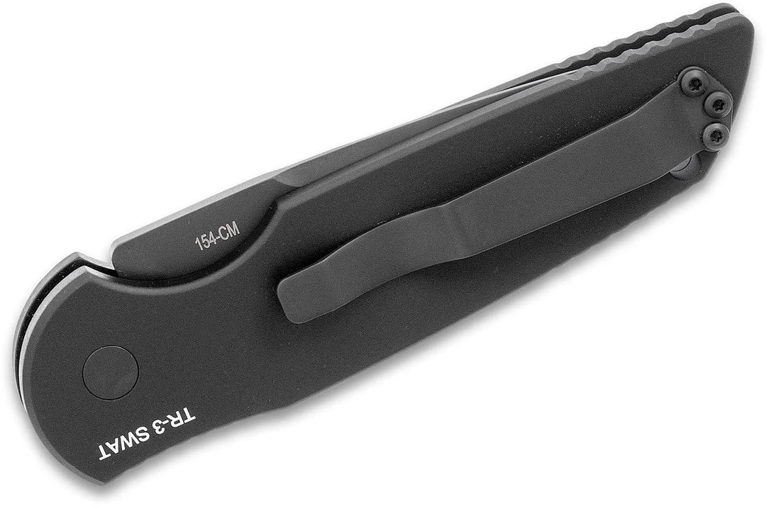 Best reviews of π PROTECH KNIVES Pro-Tech TR-3 Swat Tactical Response III Auto Folding Knife 3.375" 154CM Black DLC All Knife Brands π 5 PROTECH KNIVES Pro-Tech TR-3 Swat Tactical Response III Auto Folding Knife 3.375" 154CM Black DLC All Knife Brands