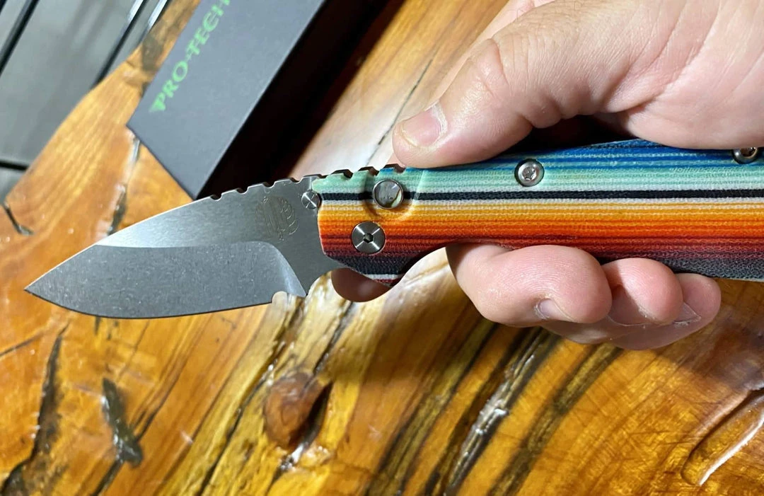 Best Pirce π PROTECH KNIVES Protech Strider Custom SnG Auto Micarta Handle (Rare) π 9 PROTECH KNIVES Protech Strider Custom SnG Auto Micarta Handle (Rare)