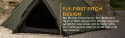 Snugpak Bunker 3 Person Tent / Tactical Shelter (Olive) Tents & Shelters