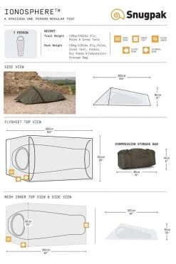 Tents & Shelters Snugpak Ionosphere Tent 1 Person Tent