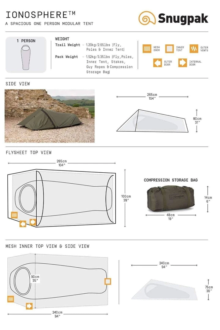 Best deal ✨ Tents & Shelters Snugpak Ionosphere Tent 1 Person Tent 🎁 4 Tents & Shelters Snugpak Ionosphere Tent 1 Person Tent
