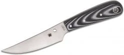 Spyderco Bow River Fixed Blade Knife 4.40" 8Cr13MoV - Leather Sheath - PlainEdge (FB46GP)