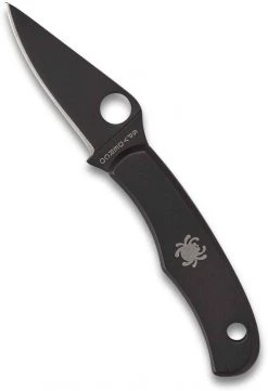 Spyderco Bug Non-Locking Knife Black Steel Blade C133BKP Spyderco Knives
