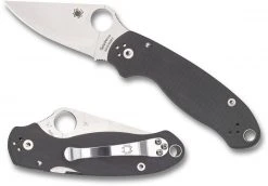 Spyderco Knives Spyderco C223GPDGY Para 3 Maxamet Knife (USA)