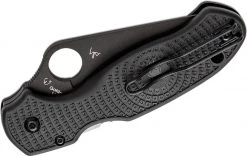 Spyderco Knives Spyderco C223PBBK Para 3 Lightweight Folding Knife 2.92