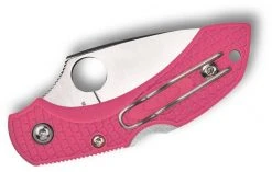 Spyderco Dragonfly 2 Pink Heals Lightweight Knife Pink (2.3" Satin)