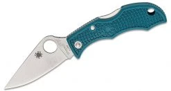 Spyderco Ladybug 3 Knife 1.97" K390 Satin Plain Blade, Blue FRN Handles - LFP3K390 Spyderco Knives