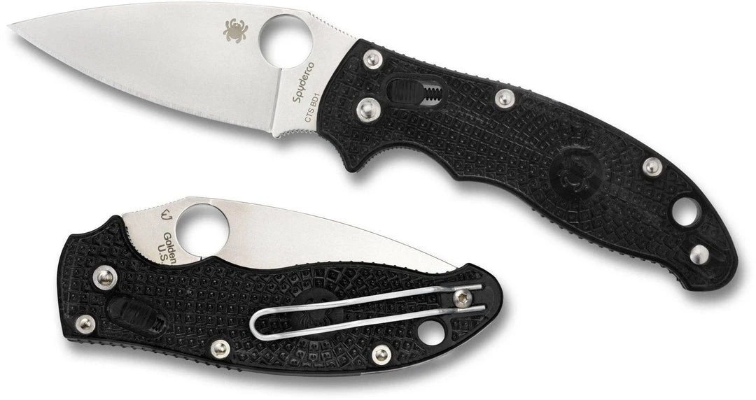 Best deal 👍 Spyderco Manix 2 Knife Plain Blade Black Handles Spyderco Knives 🌟 7 Spyderco Manix 2 Knife Plain Blade Black Handles Spyderco Knives