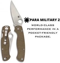 Spyderco Paramilitary 2 C81MPCW2 Folding Knife 3.47