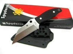 Spyderco Ronin 2 Fixed Blade Knife G-10 (4.1" Satin) Spyderco Knives