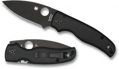 Spyderco Shaman Folding Knife 3.58" S30V Black Plain Blade, Matte G10