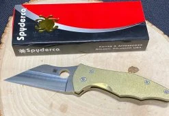 Spyderco Knives Spyderco Yojimbo 2 Custom Folding Knife 3.2" S30V Titanium Handles