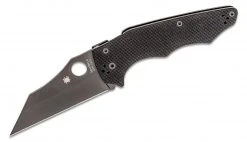 Spyderco YoJumbo Blackout Folding Knife 3.98" S30V Black Blade