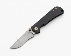 TOOR KNIVES Toor Chasm Folding Knife 3" CPM-154 Stonewashed, Black Titanium Handles - FL154R