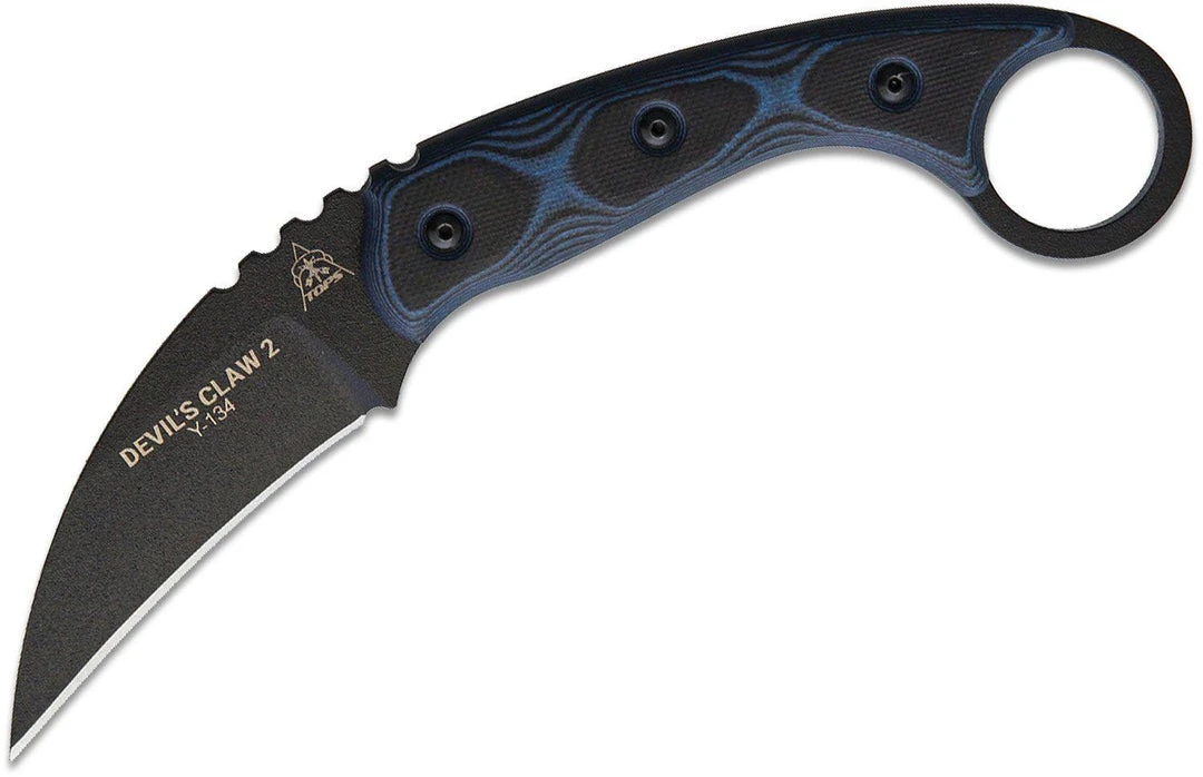 Buy π TOPS KNIVES TOPS Devil's Claw 2 Fixed Karambit 3.13" Hawkbill DEVCL-02 π₯° 3 TOPS KNIVES TOPS Devil's Claw 2 Fixed Karambit 3.13" Hawkbill DEVCL-02