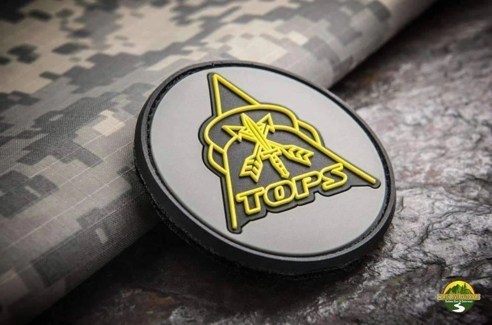 Outlet ⭐ TOPS KNIVES TOPS LOGO PATCH ❤️ 3 TOPS KNIVES TOPS LOGO PATCH