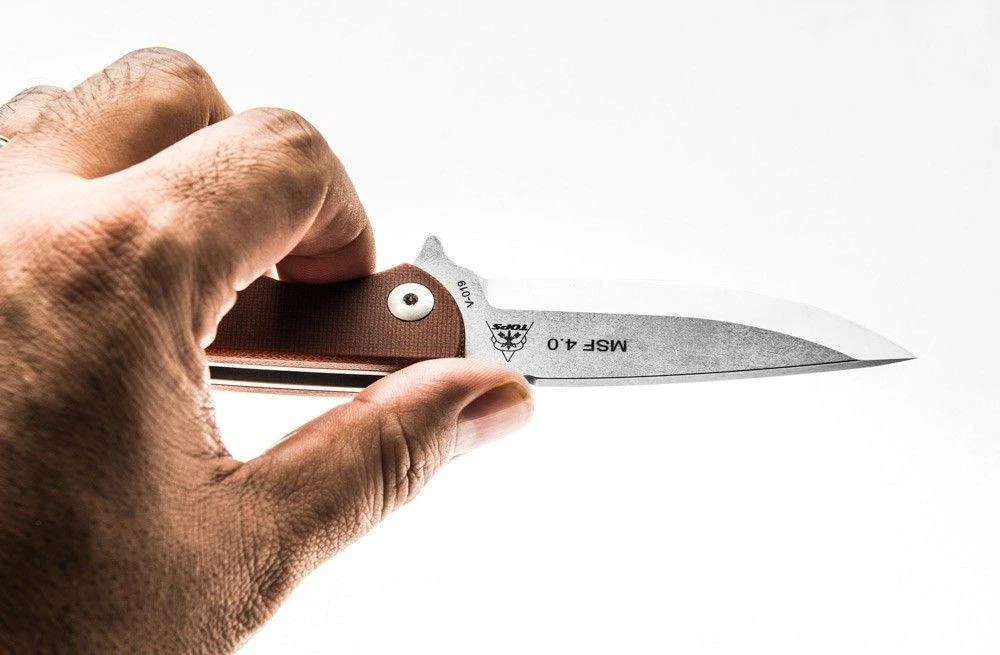 Promo π TOPS KNIVES TOPS MSF-4.0 Mini Scandi Flipper Knife 3.25" N690Co Two-Tone Blade All Knife Brands π 7 TOPS KNIVES TOPS MSF-4.0 Mini Scandi Flipper Knife 3.25" N690Co Two-Tone Blade All Knife Brands