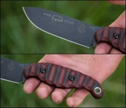 TOPS KNIVES TOPS Viper Scout Fixed Knife USA (Red Handles)