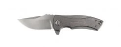 Zero Tolerance 0900 Les George Flipper 2.7" S35VN Stonewashed Blade, Titanium Handles