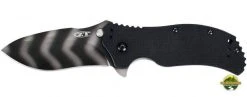 ZERO TOLERANCE ZT 0350TSST 3-1/4" S30V Plain Tiger Stripe G10